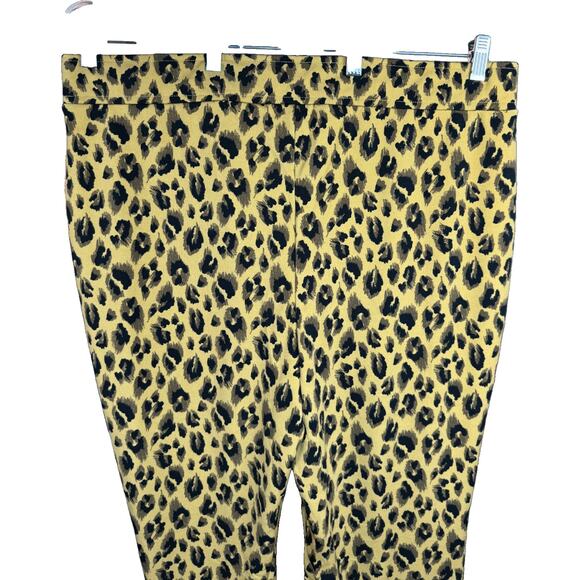 IMAN Plus Size 1X Leopard Print Stretch Pants Polyester‎ Spandex Blend NWT - Picture 2 of 10